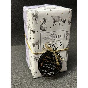 Set Of 2 7oz Bars of Castelbel Goat’s Milk Scented Bar Soap Made In Portugal HG8